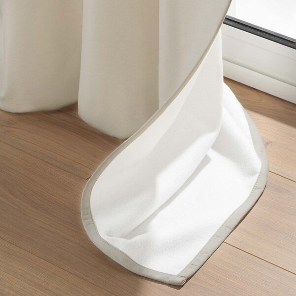 Bézs mikroszálas termo függöny 135x260 cm Micropolar – douceur d'intérieur