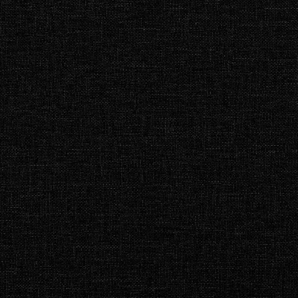 Fekete szövetpad párnákkal 113x64,5x75,5 cm