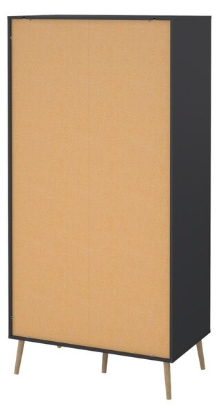 Antracitszürke ruhásszekrény 99x200 cm Bodo – Tvilum