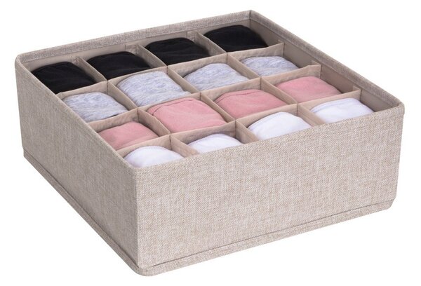 Drawer bézs fiókrendszerező 16 rekesszel - Bigso Box of Sweden