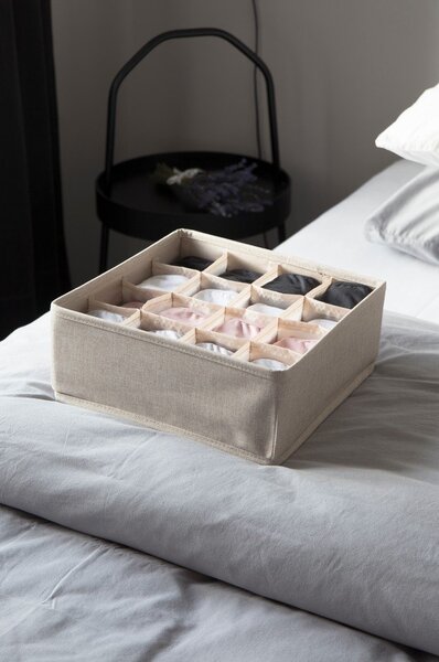 Drawer bézs fiókrendszerező 16 rekesszel - Bigso Box of Sweden
