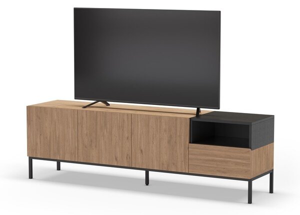 Natúr színű TV-állvány 180x55 cm Cailin – Marckeric