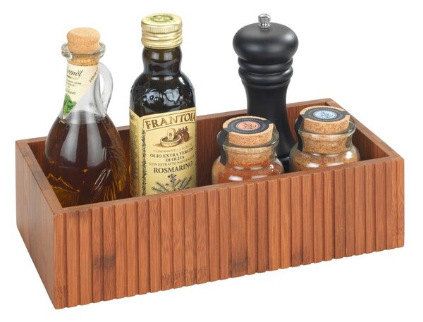 Natúr színű bambusz tárolódoboz 30x15x8 cm Mera – Wenko