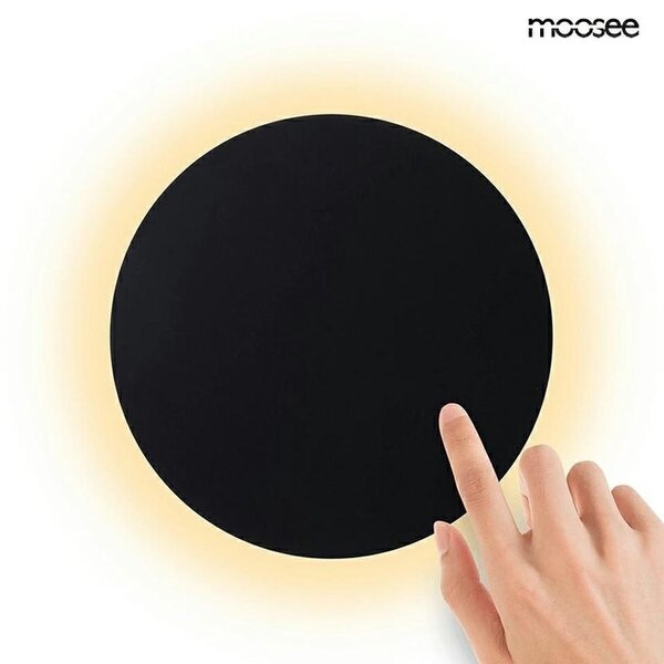 MOOSEE Shadow Sun 30 LED Fali Lámpa Fekete Érintésvezérelt