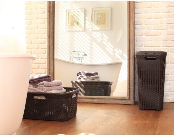 Hamper barna szennyeskosár, 40 l - Curver
