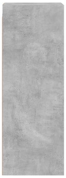 Betonszürke faliszekrény üvegajtókkal 35x37x100 cm