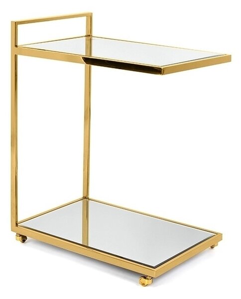 KARE Design Classy Gold Arany Görgős Zsúrkocsi Tükörüveggel
