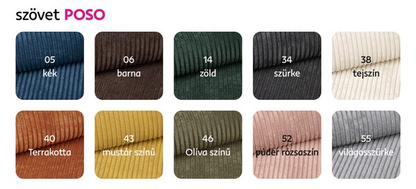 Széthúzható heverő, szürkésbarna Taupe, ROSELYN