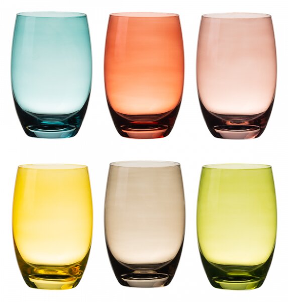 Lunasol - Poharak színes 460 ml 6 db - Optima Glas Lunasol (322837)