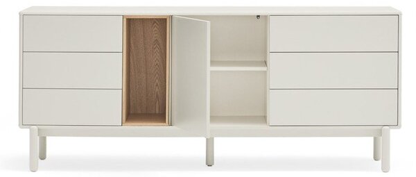 Krémszínű komód 180x76x40 cm Corvo – Teulat