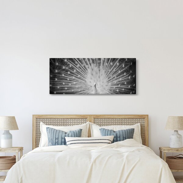 Kép - Fehér páva (120x50 cm)