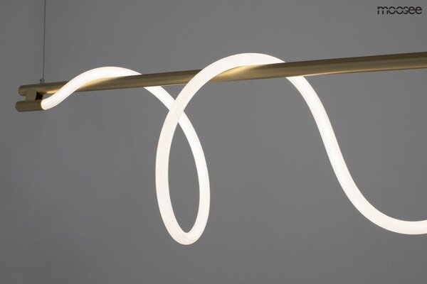 Moosee Serpiente 120 Függőlámpa Arany Textil Hullám LED