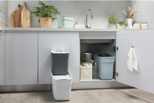 Sötétszürke újrahasznosított műanyag szelektív szemetes 30 l Ready To Collect – Curver