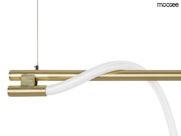 Moosee Serpiente 120 Függőlámpa Arany Textil Hullám LED