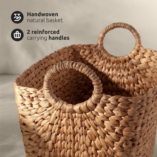 Vesszőfonott tárolókosár 56x37x31,5 cm Caracas XXL – Compactor