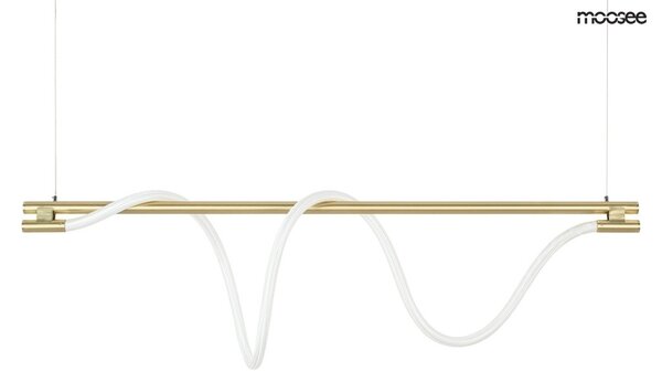 Moosee Serpiente 120 Függőlámpa Arany Textil Hullám LED