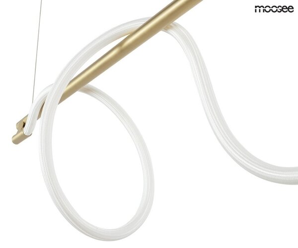 Moosee Serpiente 120 Függőlámpa Arany Textil Hullám LED