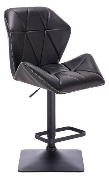 HR212KW ZIC-ZAC Fekete modern műbőr szék fekete lábbal