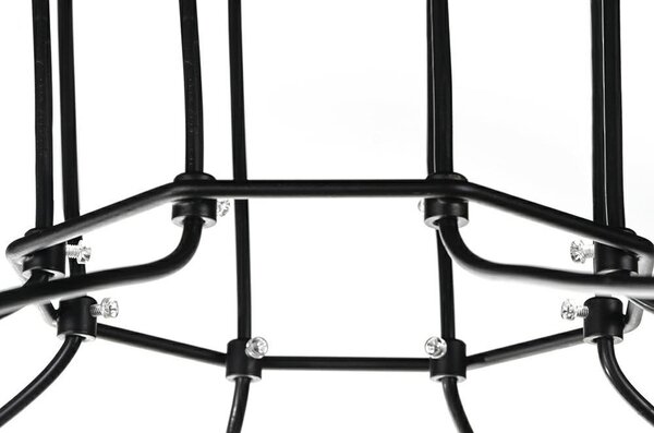 King Home Flusso 8 Geometrikus Fekete LED Függőlámpa