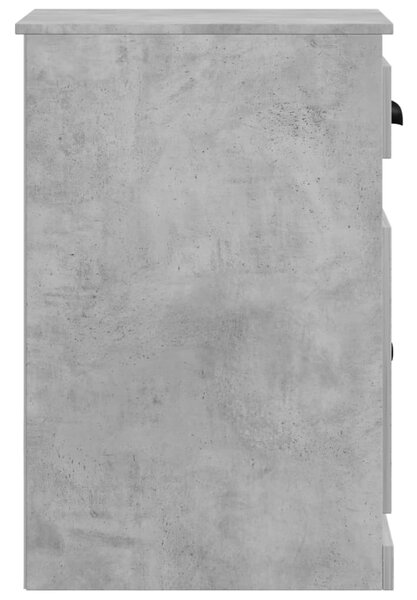 Betonszürke szerelt fa kisszekrény fiókkal 40 x 50 x 75 cm