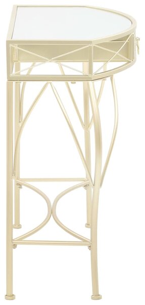 Francia stílusú aranyszínű fém kisasztal 82 x 39 x 76 cm