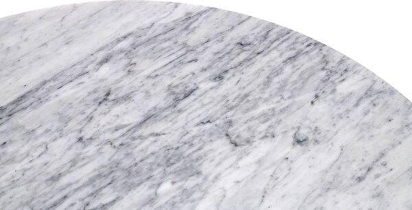 King Home Tulip Marble 90 Kerek Étkezőasztal Carrara Márvány Fehér