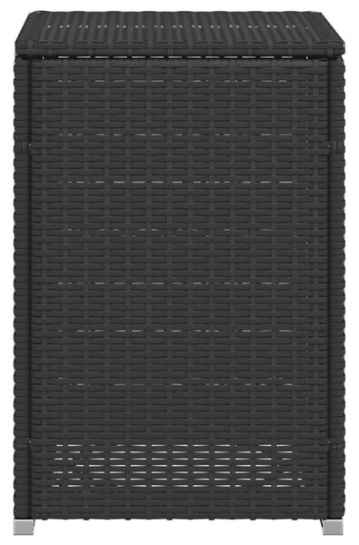 VidaXL fekete polyrattan propántartály borító asztal 40 x 40 x 60 cm