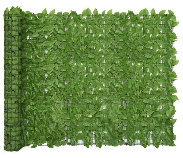 Zöld leveles erkélyparaván 200 x 150 cm
