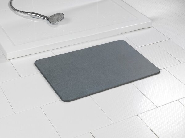 Szürke kovaföld fürdőszobai kilépő 39x60 cm Simi – Wenko