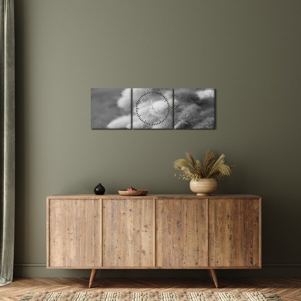 Kép - nyúlfarknyi fű az asztalon (órával) (90x30 cm)