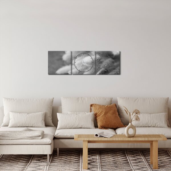 Kép - nyúlfarknyi fű az asztalon (órával) (90x30 cm)
