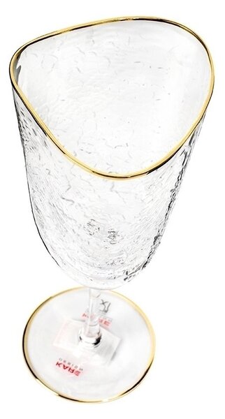 KARE Hommage Kézműves Kristály Borospohár Arany Szegéllyel 300ml