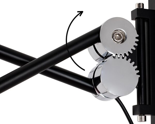 Moosee Gear LED Állítható Fali Lámpa Fekete