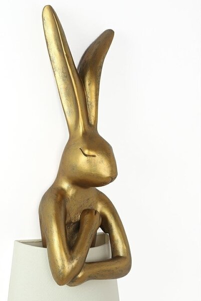 KARE Rabbit Állólámpa Polyresin Arany Nyúl 150 cm