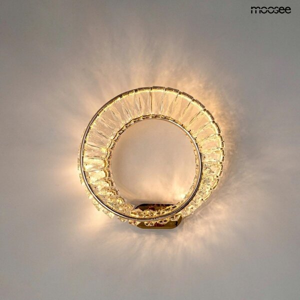 Moosee Wave Kristály Arany LED Fali Lámpa