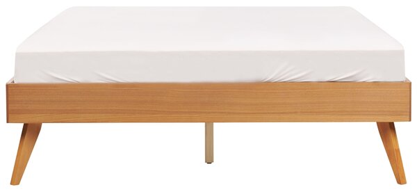 Fejtámla nélküli ágy BERRIC 140 x 200 cm Természetes kőris