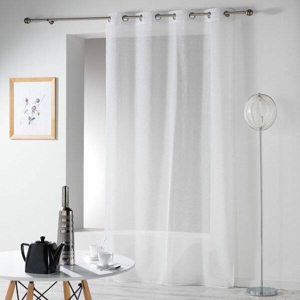 Fehér átlátszó függöny 140x240 cm Telma – douceur d'intérieur