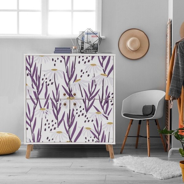Fehér szekrény 95x111 cm Multilux – Kalune Design