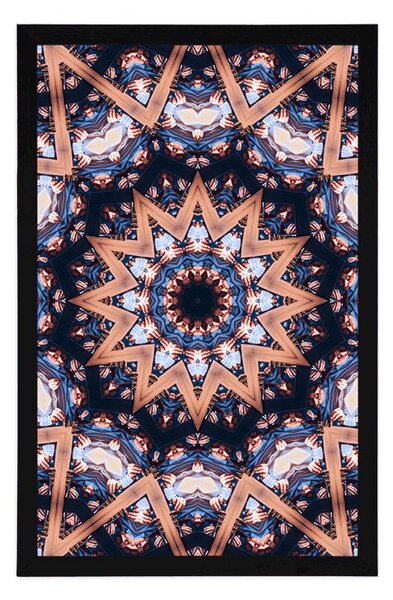 Poszter Mandala érdekes elemekkel