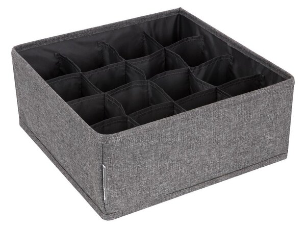 Drawer szürke fiókrendszerező 16 rekesszel - Bigso Box of Sweden