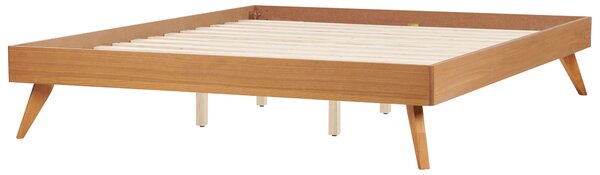 Fejtámla nélküli ágy BERRIC 180 x 200 cm Természetes kőris