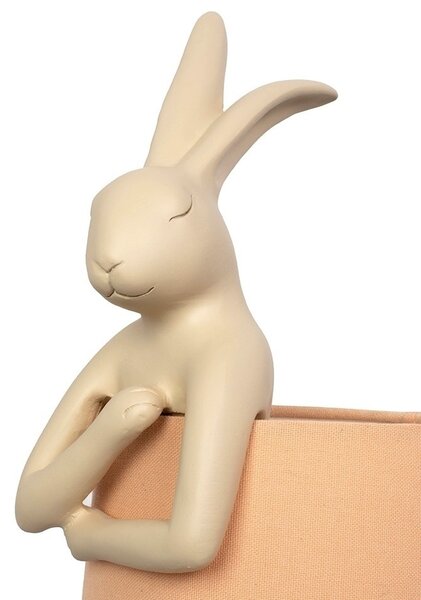 KARE Rabbit Asztali Lámpa Gyanta Barackszínű 50cm