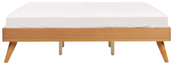 Fejtámla nélküli ágy BERRIC 180 x 200 cm Természetes kőris