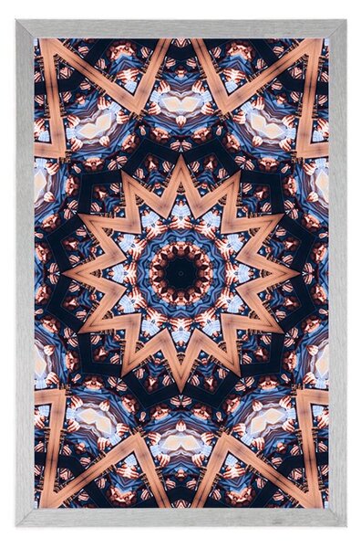 Poszter Mandala érdekes elemekkel