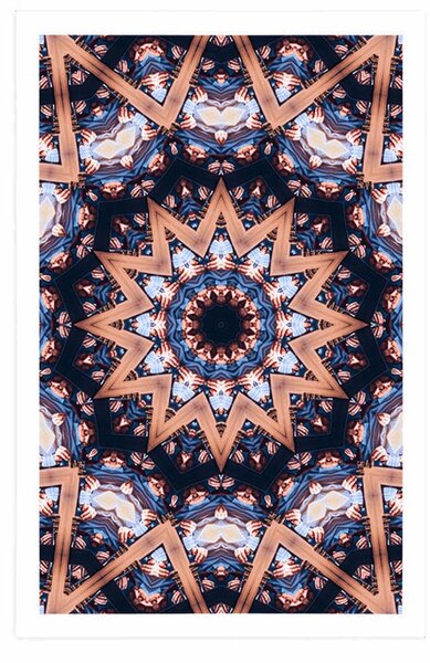 Poszter Mandala érdekes elemekkel
