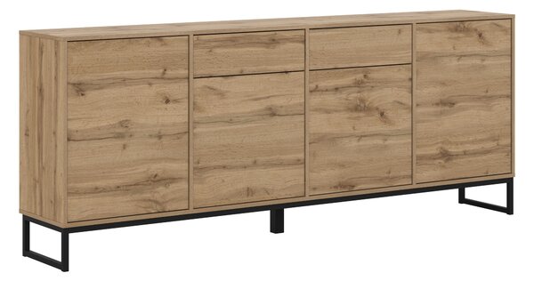 Komód Maravio 104, Laminált forgácslap, 83x209x37cm, Wotan tölgy