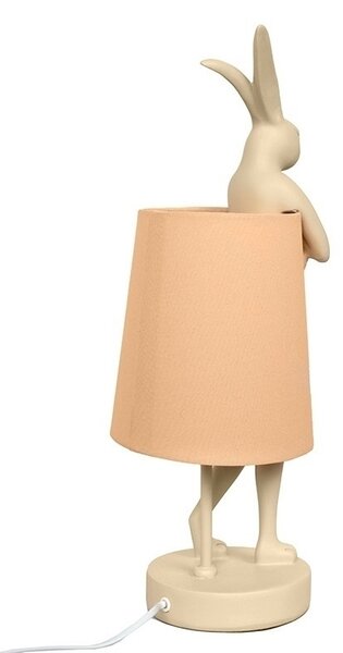 KARE Rabbit Asztali Lámpa Gyanta Barackszínű 50cm