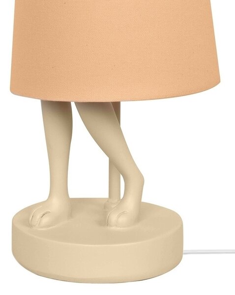 KARE Rabbit Asztali Lámpa Gyanta Barackszínű 50cm