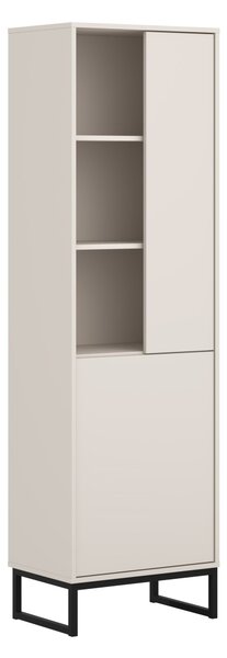 Könyvespolc Maravio 105, Ajtókkal, Zárt, Laminált forgácslap, 180x53x37cm, Kasmír