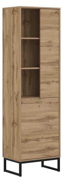 Könyvespolc Maravio 105, Ajtókkal, Zárt, Laminált forgácslap, 180x53x37cm, Wotan tölgy